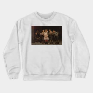 Street Gallantry by John George Brown Crewneck Sweatshirt